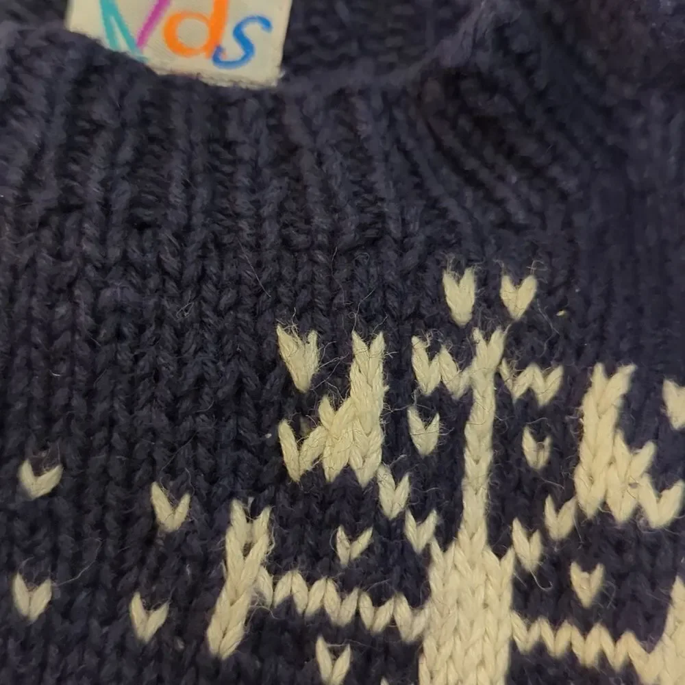 Talbot's kids‎ vintage blue & white knit sweater size small